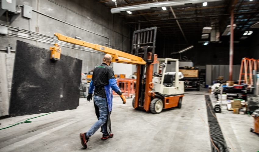 Countertop fabrication shop