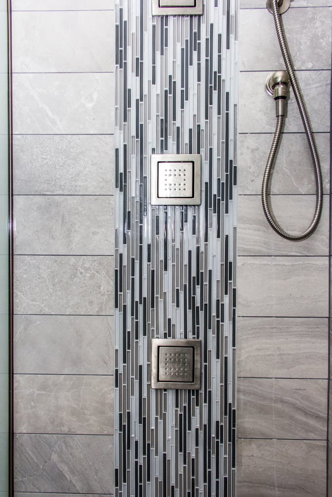Tile Shower Waterfall pattern