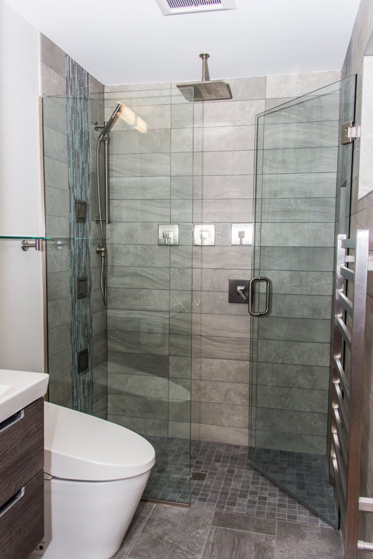portland bathroom remodel with tile