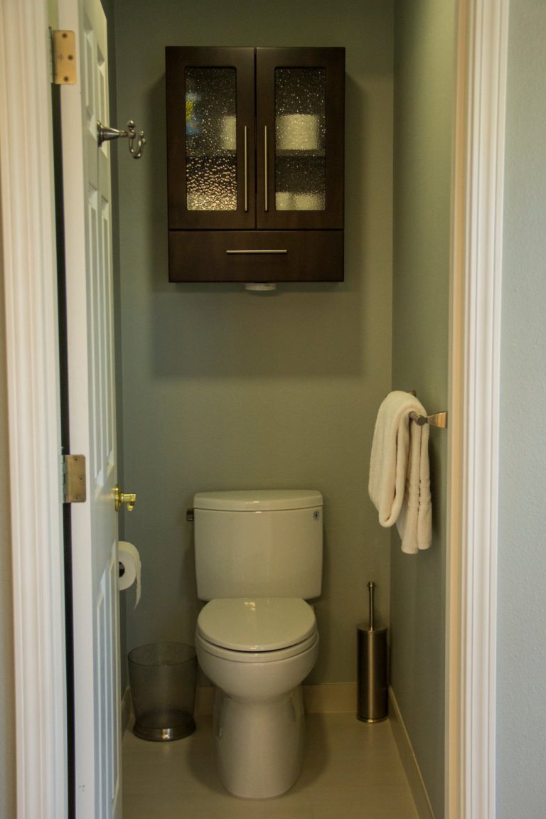 toilet room storage ideas