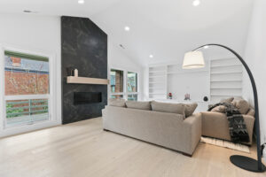 Living room remodel after picture