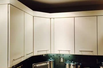 White Cabinet Refacing
