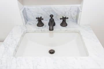 How we put a big sink in a small bathroom